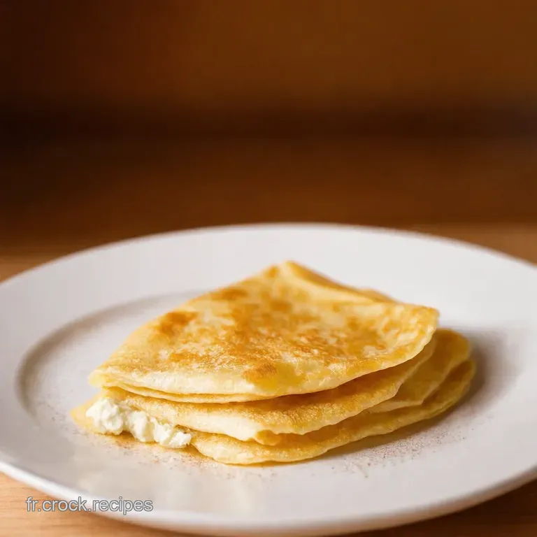 Cr&ecirc;pes Nuageuses &Agrave; La Ricotta presentation