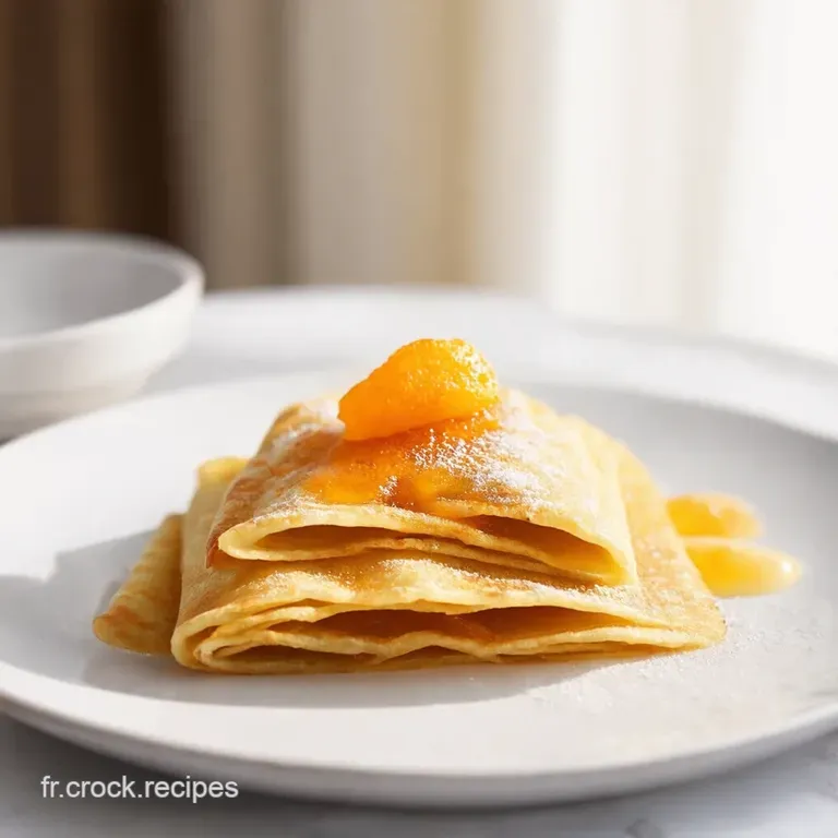 Cr&ecirc;pes Suzette Revisited Blood Orange Grand Marnier Flair