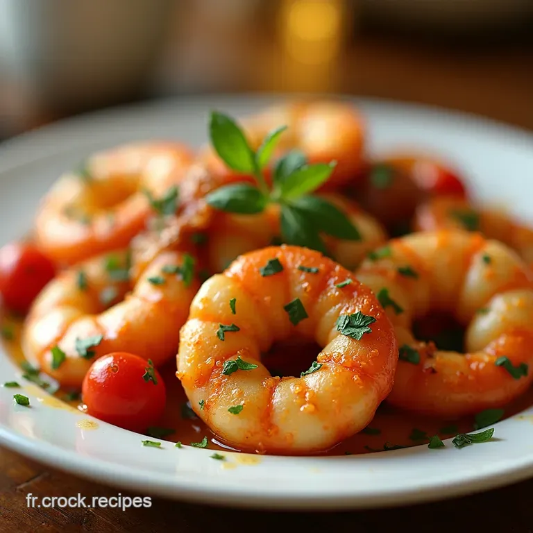 Crevettes &Agrave; La Proven&ccedil;ale Au Four Un D&eacute;lice Facile presentation