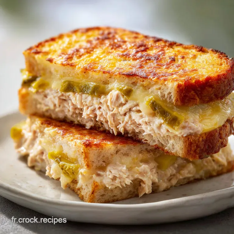 Croque au Thon : Thon Cr&eacute;m&eacute; Comt&eacute; AOP et Cornichons Croquants