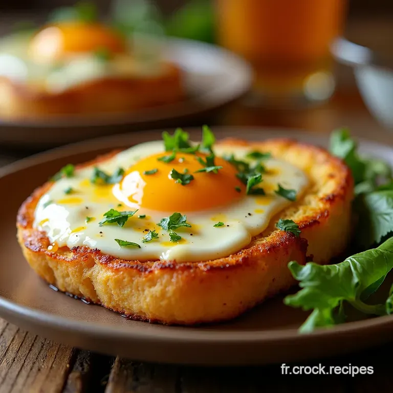 Croque Madame &Agrave; La Derni&egrave;re Minute presentation