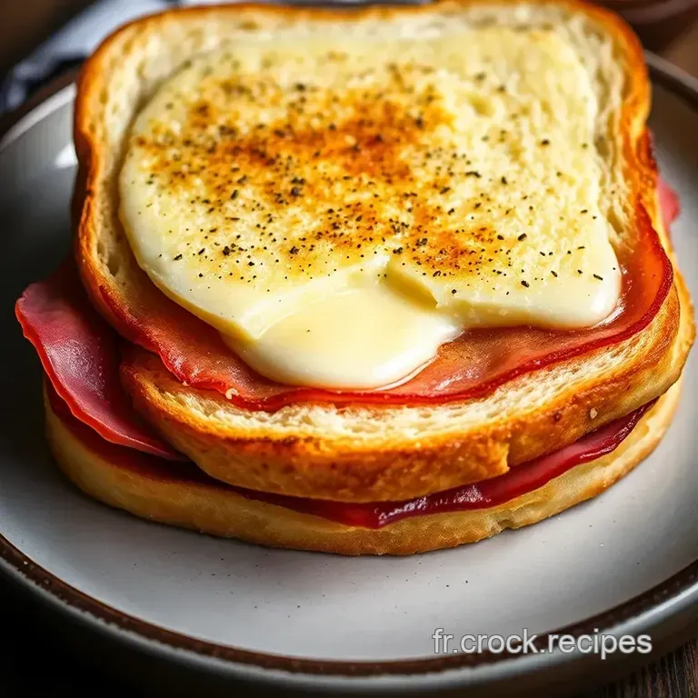 Croque-Monsieur Roul&eacute; Pan&eacute;: Le Twist Gourmand! presentation