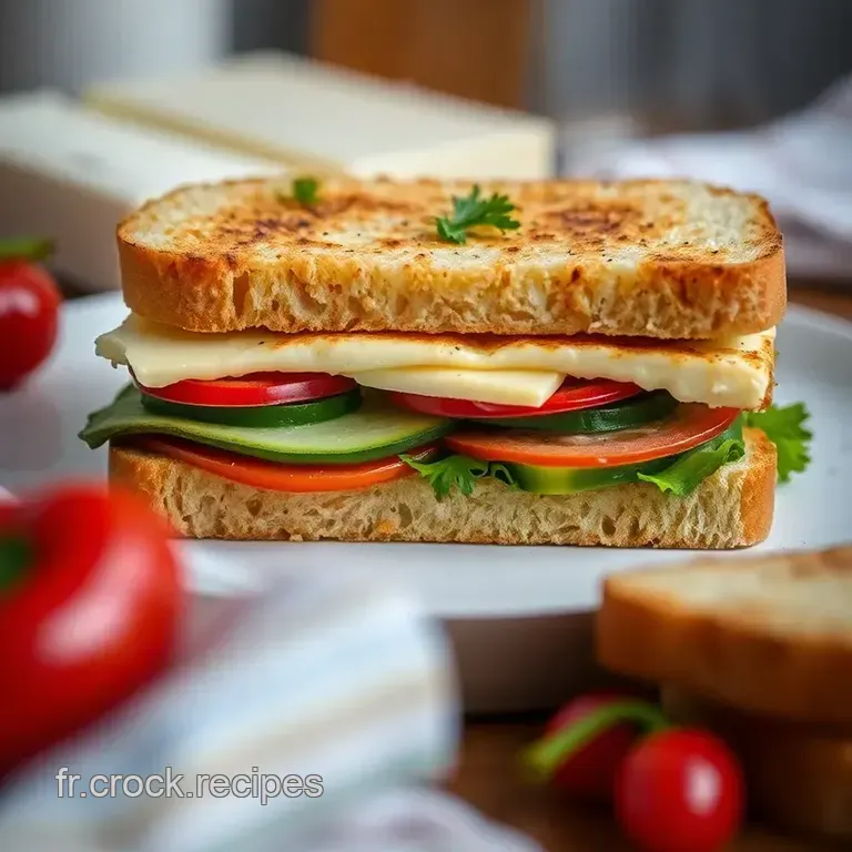 Croque Monsieur V&eacute;g&eacute;tarien &Eacute;pic&eacute; presentation