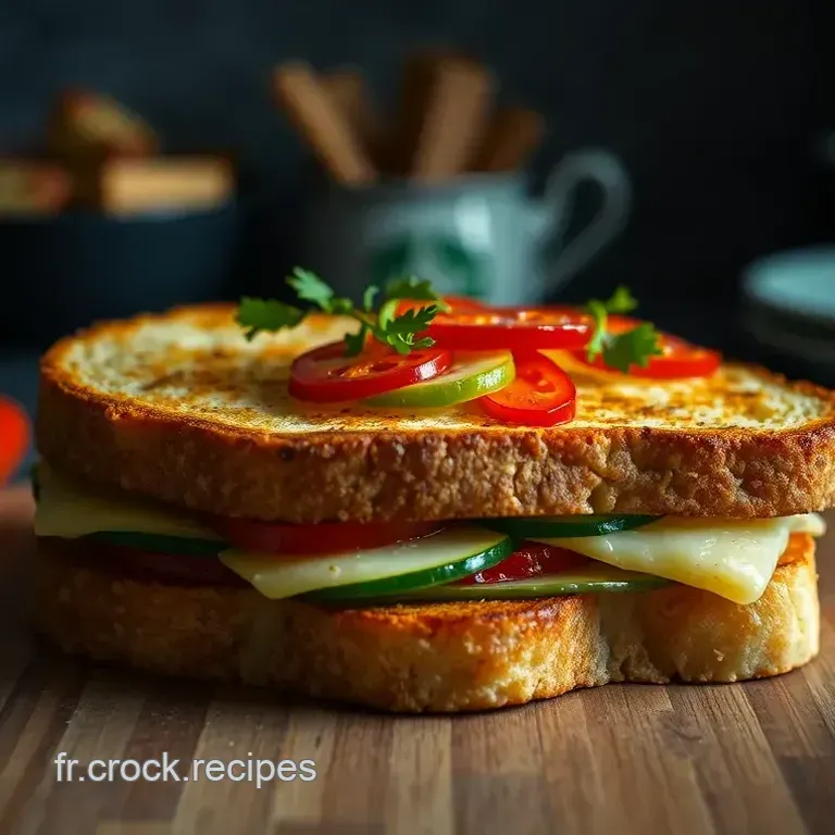 Croque Monsieur V&eacute;g&eacute;tarien &Eacute;pic&eacute;