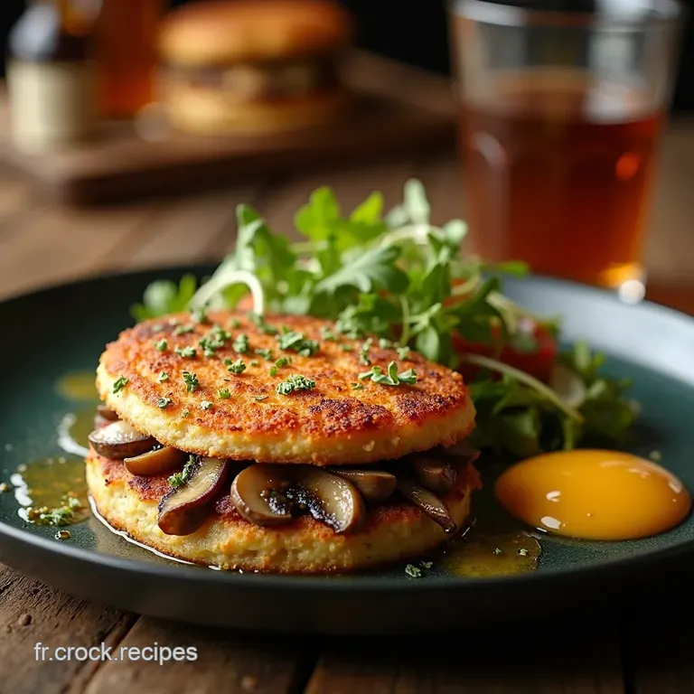 Croquemonsieur For&ecirc;t Noire the Ultimate Mushroom Gruy&egrave;re Toastie presentation