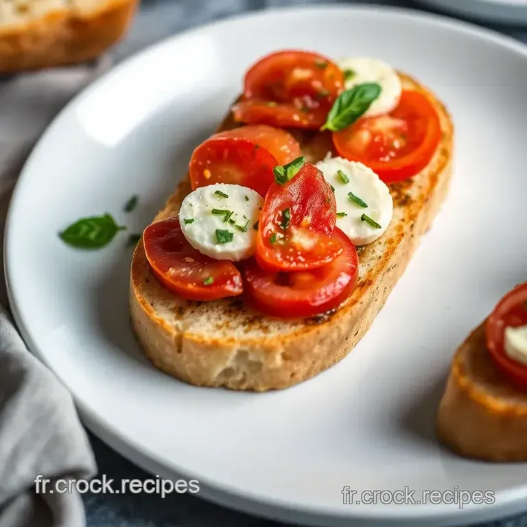 Crostini Caprese Au Jambon: L ap&eacute;ro Ensoleill&eacute;! presentation