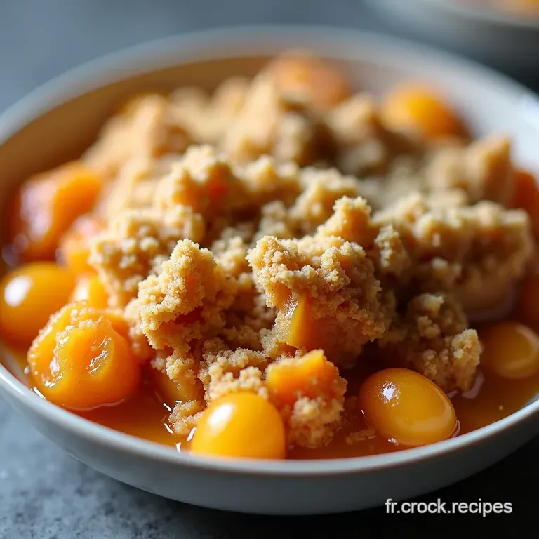 Crumble aux Abricots La Recette Facile