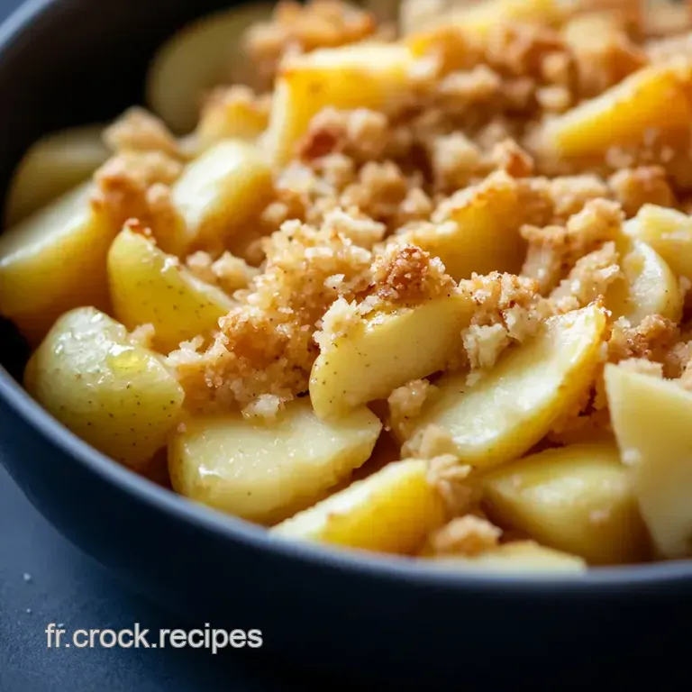 Crumble Aux Pommes: La Tradition Facile presentation