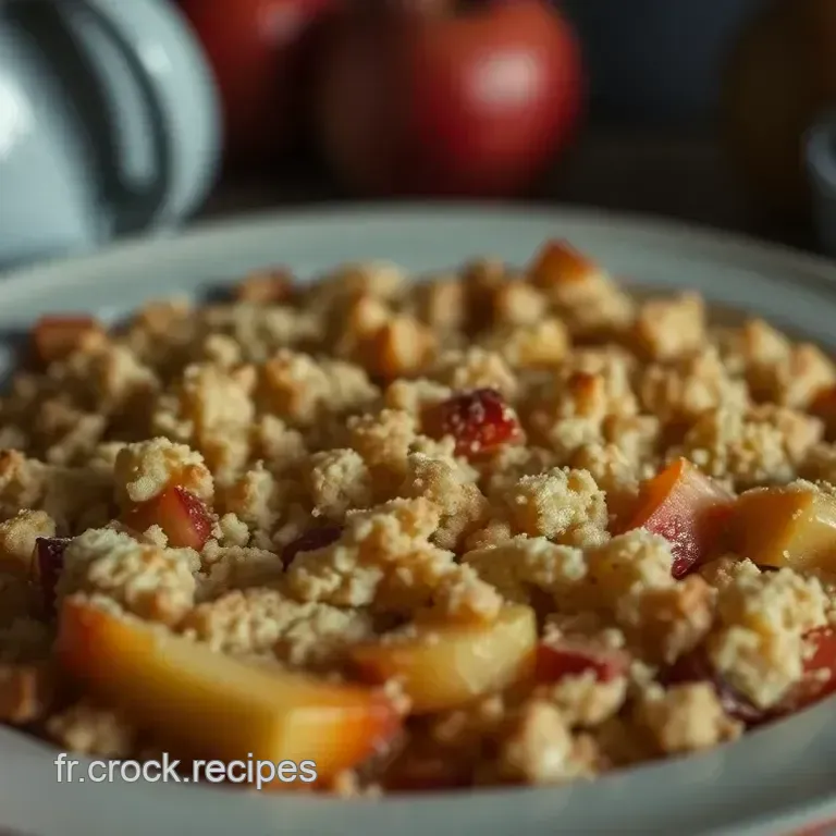 Crumble Pomme-Rhubarbe