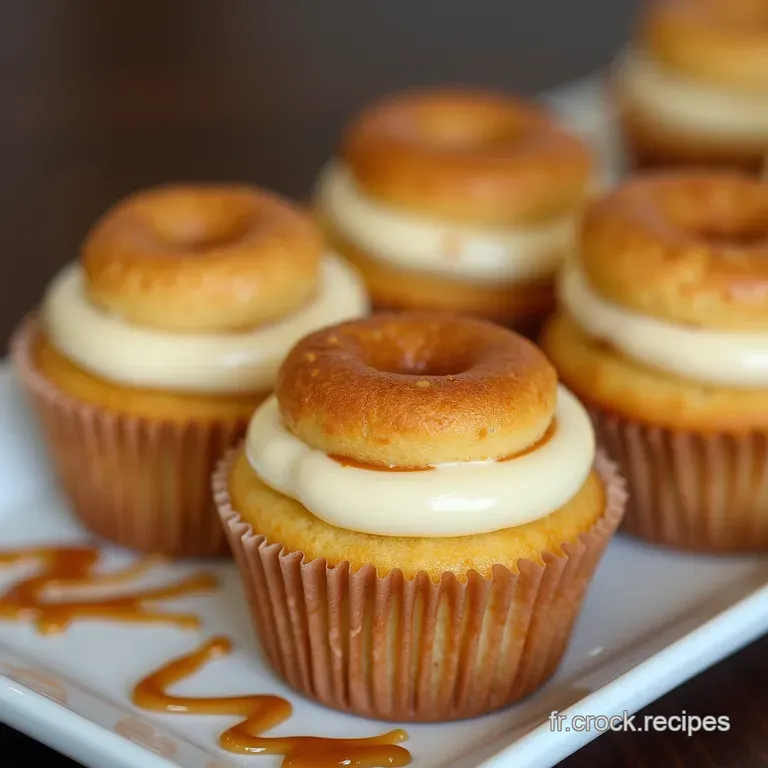 Les Cupcakes Fondants au Caramel Beurre Sal&eacute; Couronne de Cr&egrave;me L&eacute;g&egrave;re