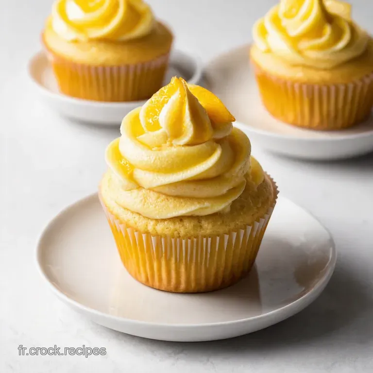 Cupcakes VanilleCitron Un Zeste de Bonheur