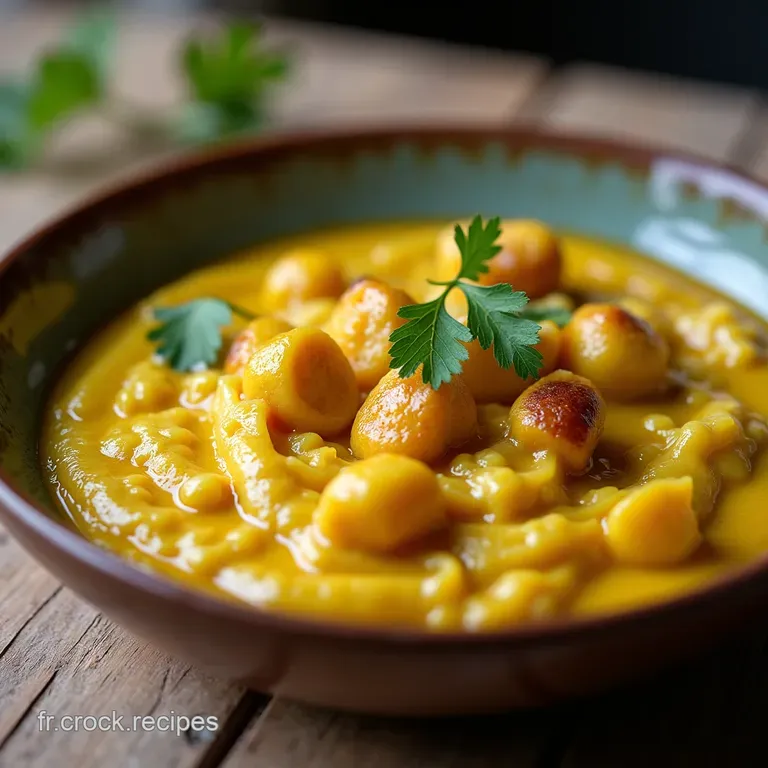 Le Secret de Mamie V&eacute;g&eacute;tale Curry Cr&eacute;meux de Choufleur aux Noix de Terre R&ocirc;ties