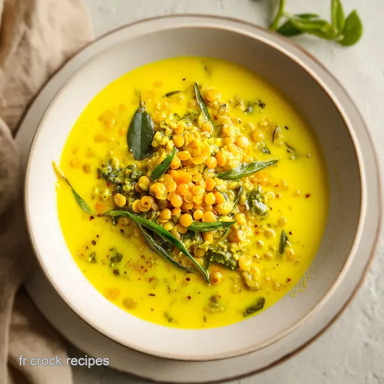 Curry De Lentilles Vertes Cr&eacute;meux Au Lait De Coco