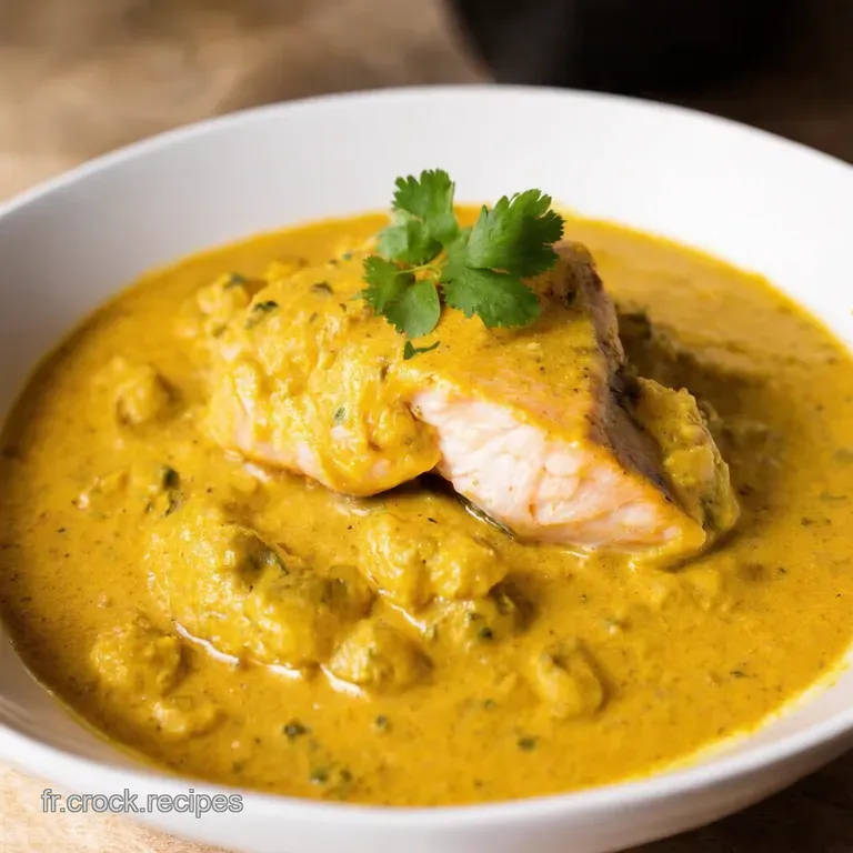 Curry De Poisson Blanc Exotique Au Lait De Coco presentation