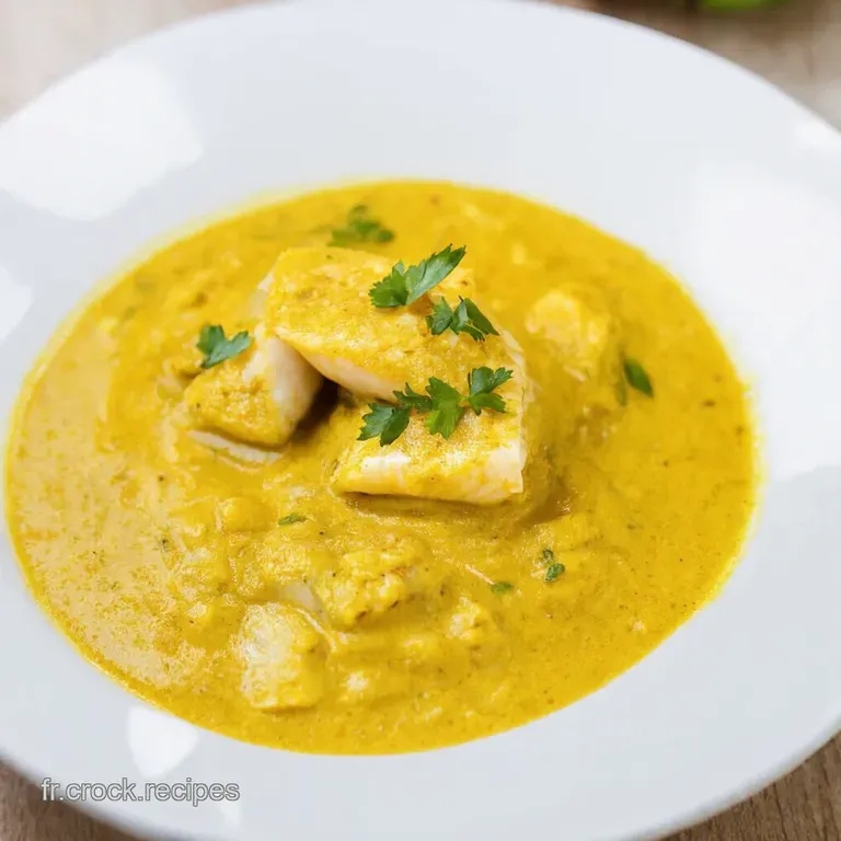 Curry de Poisson Blanc Exotique au Lait de Coco