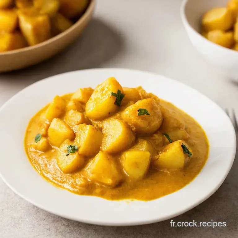 Curry de Pommes de Terre et Petits Pois Express