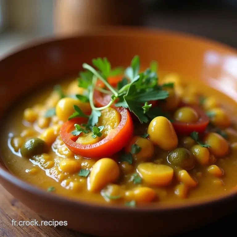Le Voyage Des Saveurs Curry De L&eacute;gumes Fondant Au Lait De Coco presentation