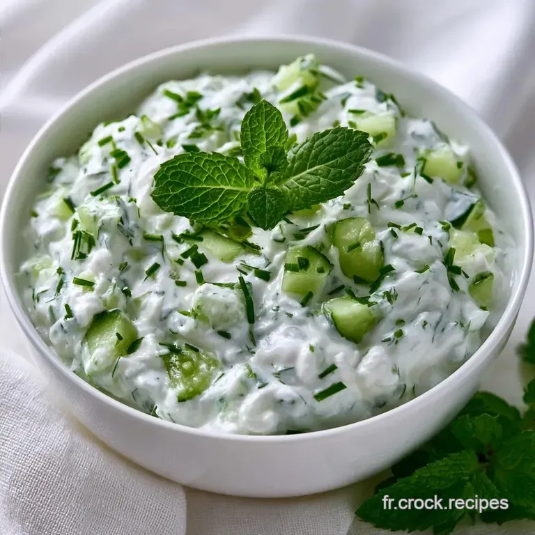 Dip Concombre Fromage Frais: Fra&icirc;cheur et Onctuosit&eacute;