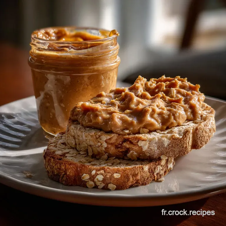 Encas Sain Beurre Cacahuetes Avoine Sans Cuisson