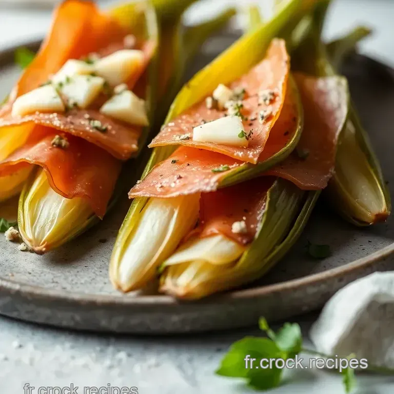 Endives Brais&eacute;es Au Jambon Et Emmental presentation