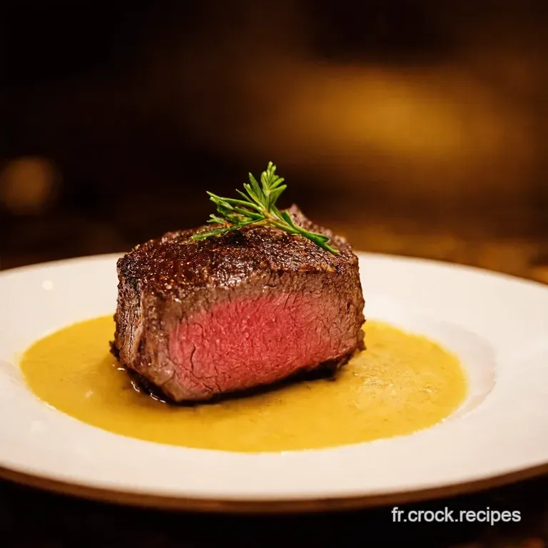 Filet Mignon &Agrave; La Cr&egrave;me De Moutarde Et Miel presentation