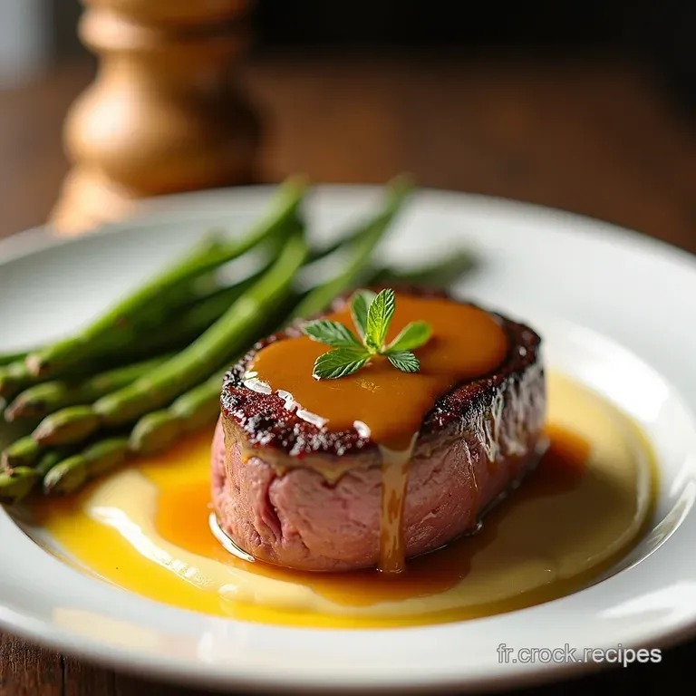 Filet Mignon Laqu&eacute; au Miel et son Caramel Beurre Sal&eacute;