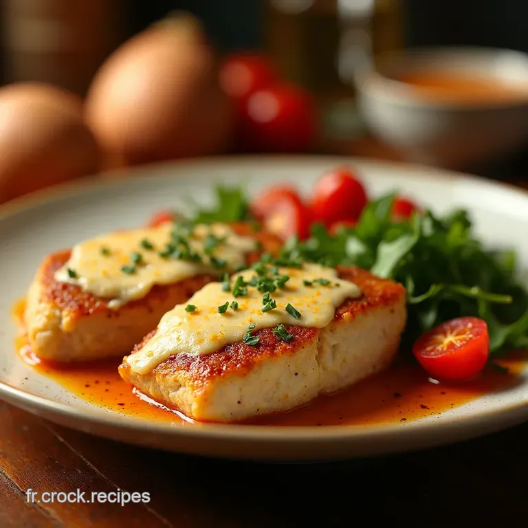 Filets De Poulet Alla Mamma Gratin&eacute; Parfait Au Four presentation