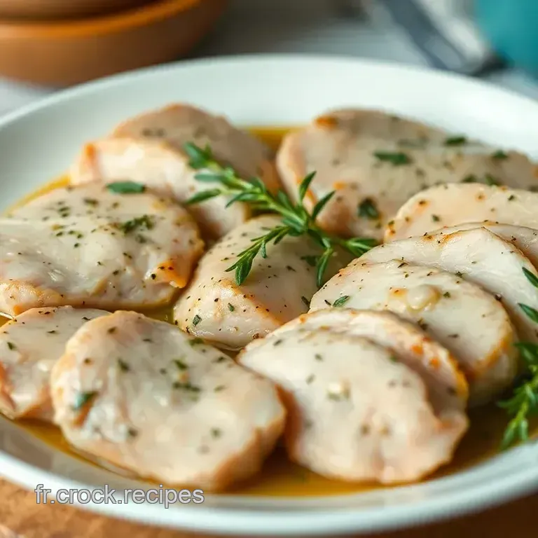 Filets de Poulet Marin&eacute; aux Herbes Fra&icirc;ches et Ail R&ocirc;ti