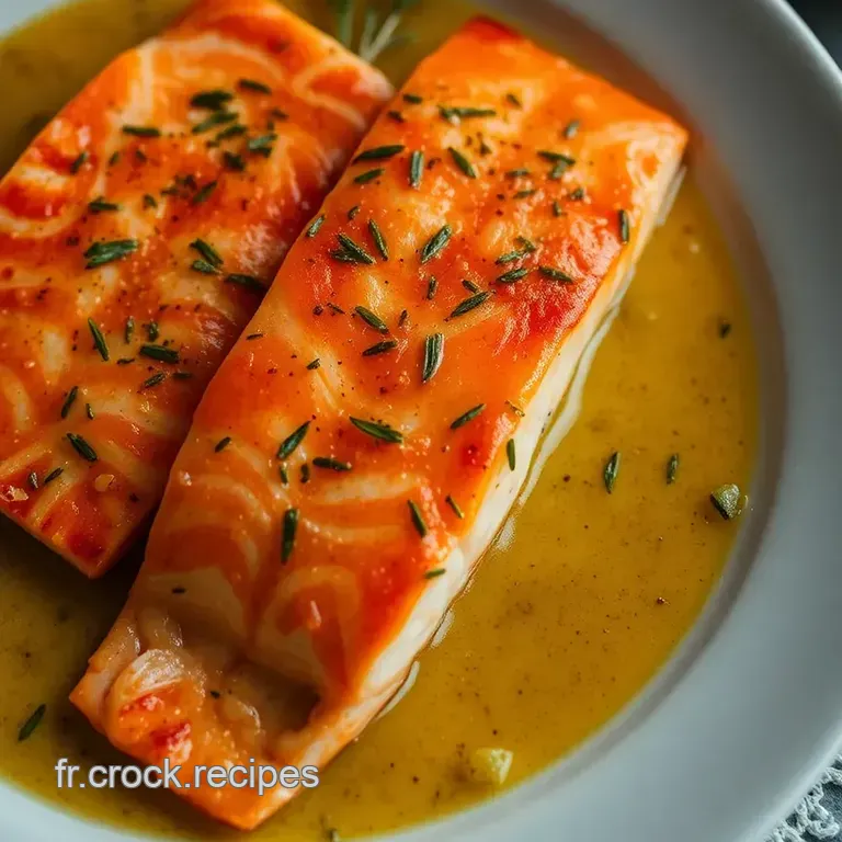 Filets De Saumon &Agrave; La Moutarde Et Herbes presentation