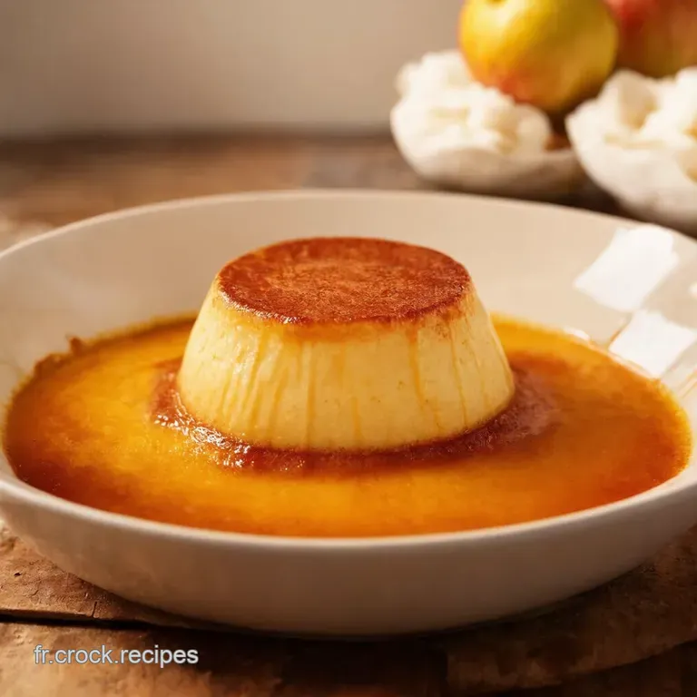 Flan Au Yaourt Et Aux Pommes Une Touche De L&eacute;g&egrave;ret&eacute; presentation