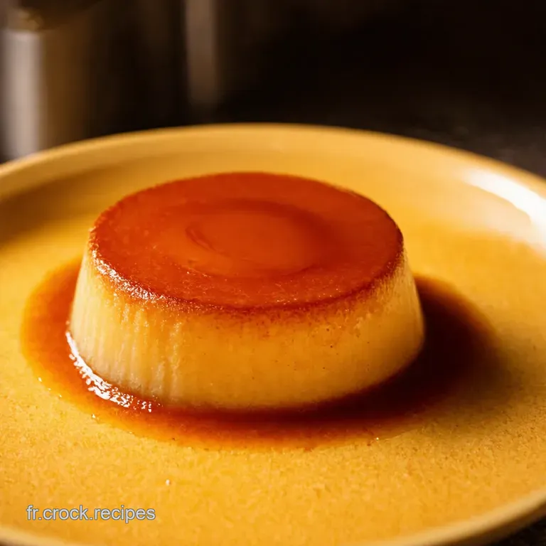 Flan De Coco Cr&eacute;meux Un Voyage Exotique En Bouche presentation