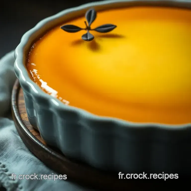 Flan Patissier Classique &Agrave; La Vanille presentation