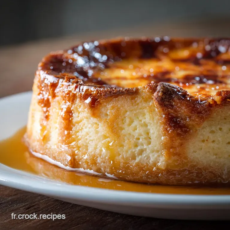 Le Grand Flan P&acirc;tissier Z&eacute;ro P&acirc;te Lauthentique Cr&egrave;me Boulang&egrave;re presentation