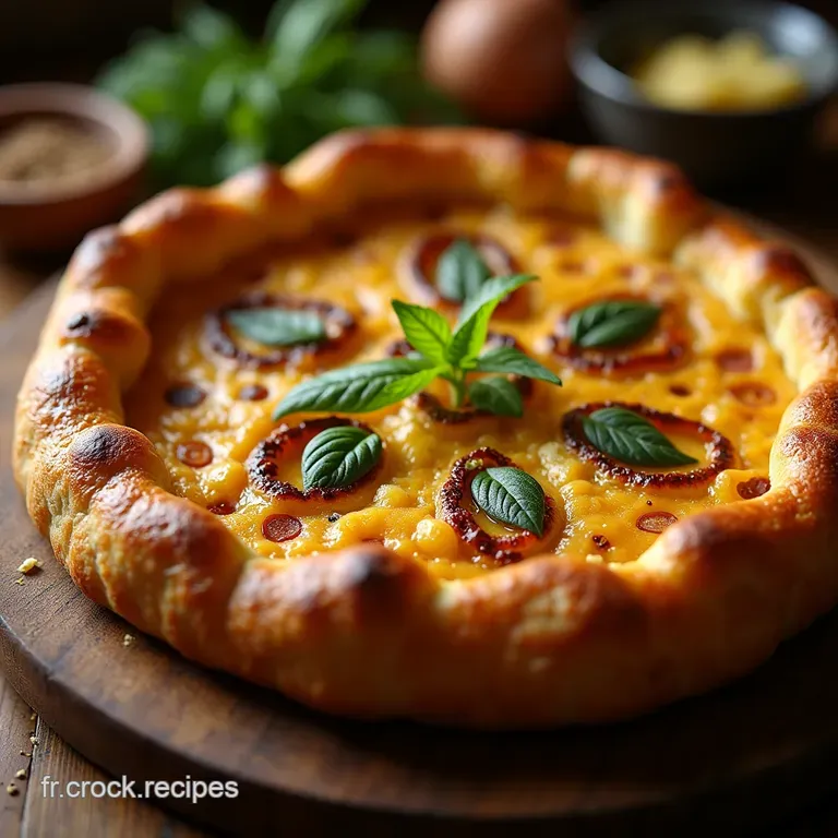 La Galette Rustique Et Parfum&eacute;e Au Choufleur &Eacute;pic&eacute; Un Voyage Culinaire presentation