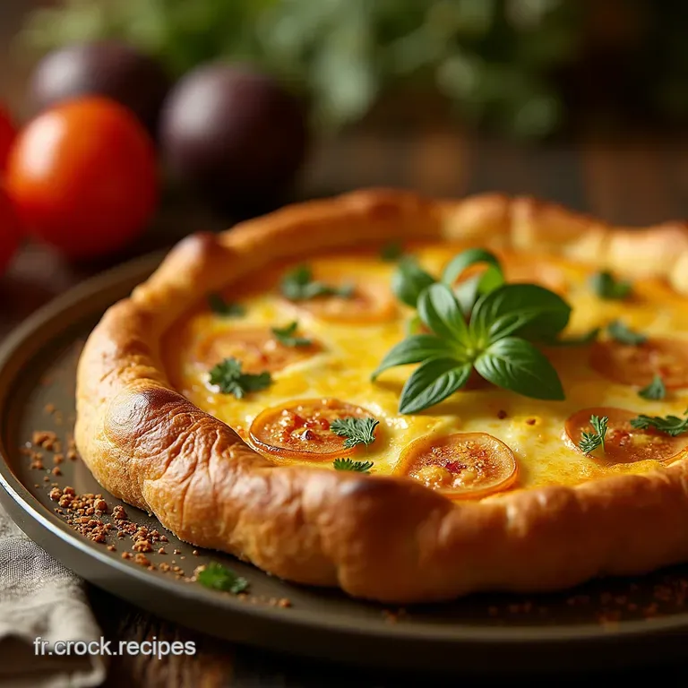 La Rustique Raffin&eacute;e Galette Croustillante De Poireaux Fondants Et Emmental Affin&eacute; presentation