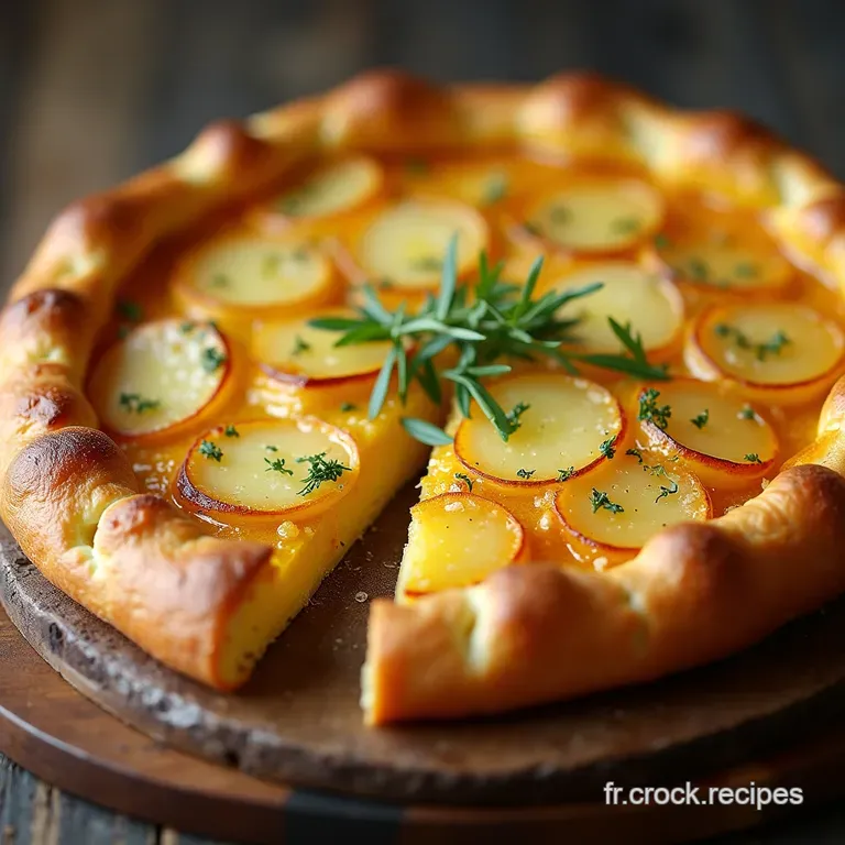 La Galette Rustique et Gourmande Pommes de Terre Croustillantes au C&oelig;ur de Raclette ou Comt&eacute;