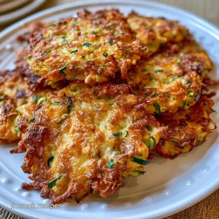Galettes Courgettes Parmesan Croustillantes