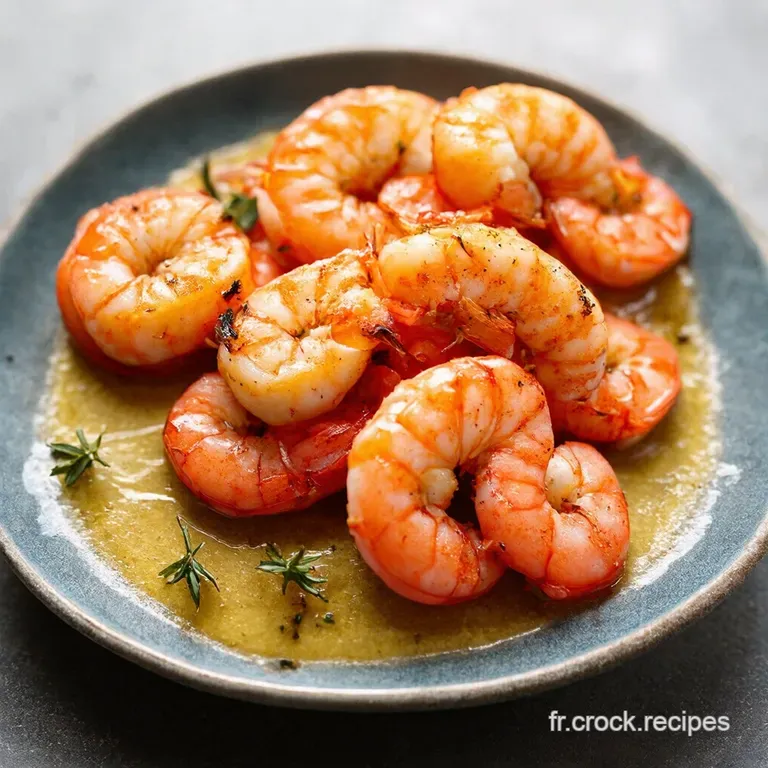 Gambas Grill&eacute;es au Beurre dAil et Persil