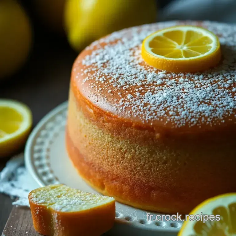 G&acirc;teau Au Citron &Eacute;clatant presentation