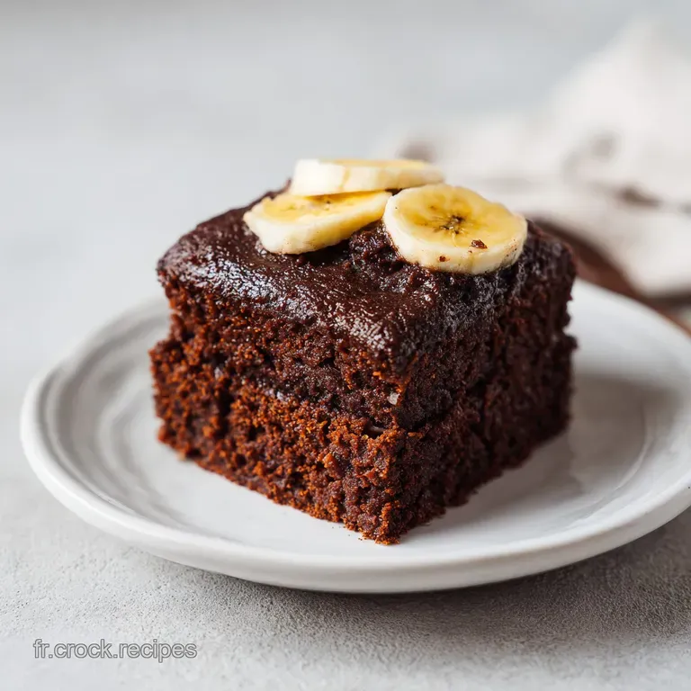 G&acirc;teau Banane Chocolat Moelleux et Fondant