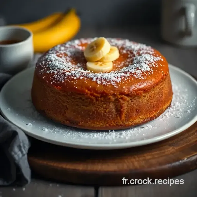 G&acirc;teau Banane Classique: Un D&eacute;lice Aux Bananes Parfait presentation