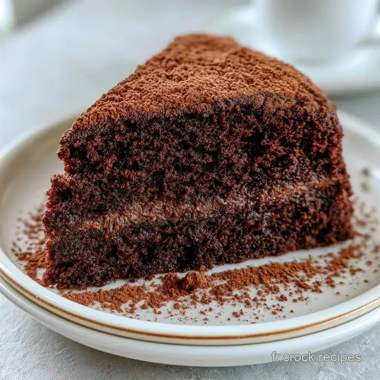 G&acirc;teau Chocolat Courgette Moelleux et Vegan