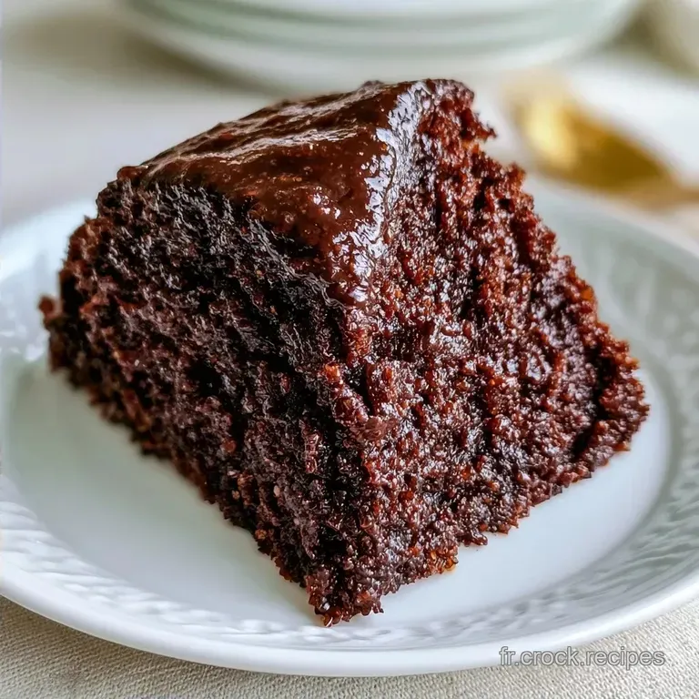 G&acirc;teau Chocolat Courgette: Moelleux et Sans Beurre