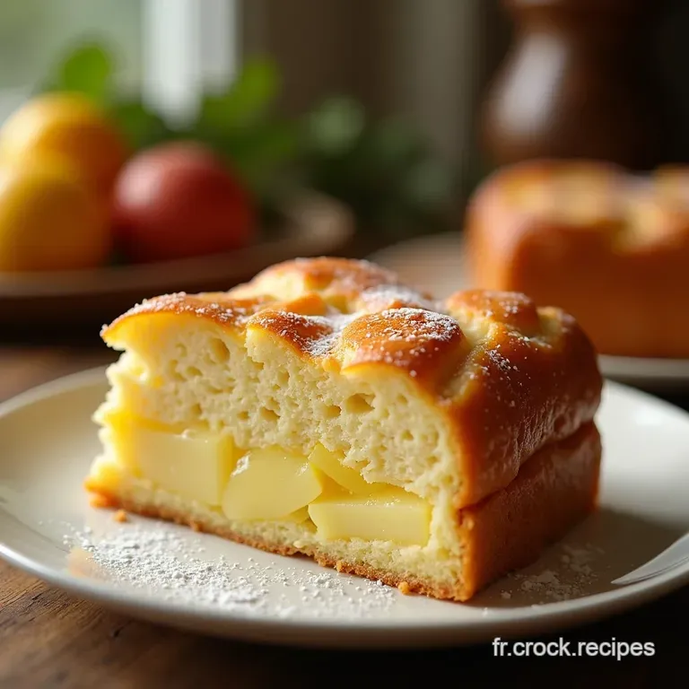 G&acirc;teau Moelleux Campagnard Aux Pommes Et Flocons Davoine presentation