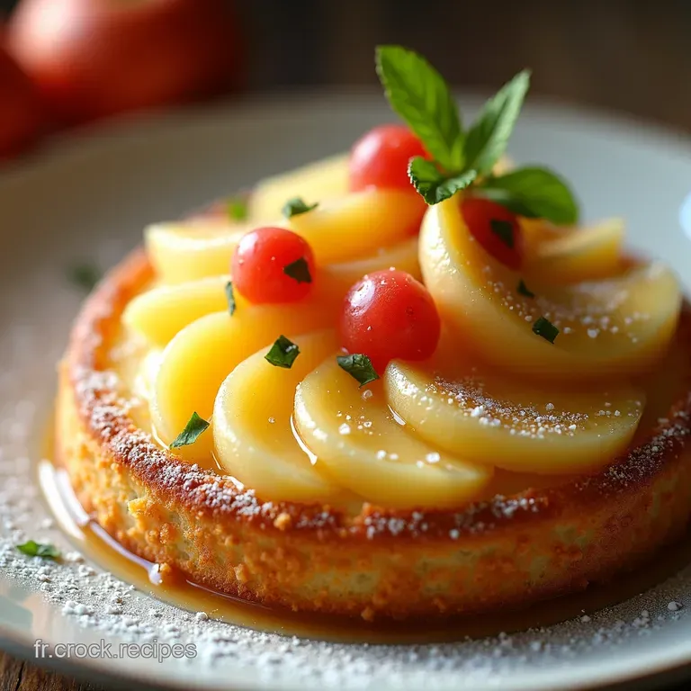 G&acirc;teau Moelleux Campagnard aux Pommes et Flocons dAvoine