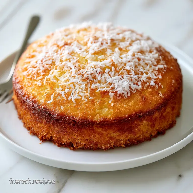 G&acirc;teau Moelleux &agrave; la Noix de Coco R&acirc;p&eacute;e: Texture Fondante