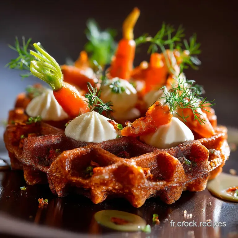 Gaufre &Agrave; La Carotte &Eacute;pic&eacute;e : La Version Croustillante Du Carrot Cake presentation
