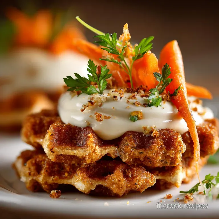 Gaufres Moelleuses &agrave; la Carotte &Eacute;pices et Lait Ribot