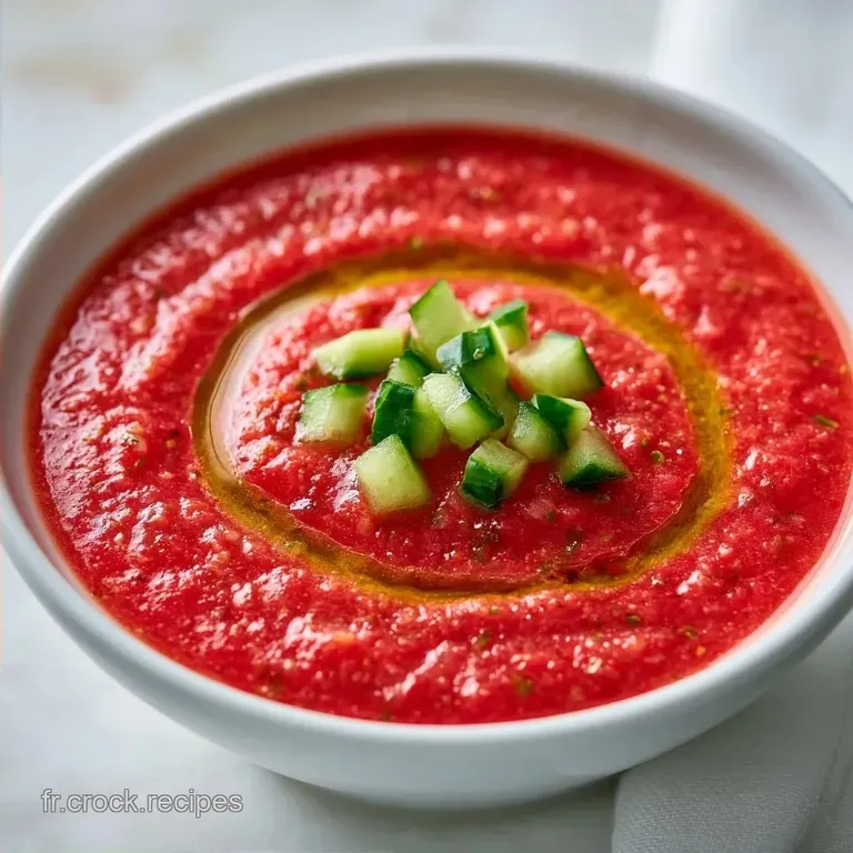 Gazpacho Tomate Express: Velout&eacute; et Frais