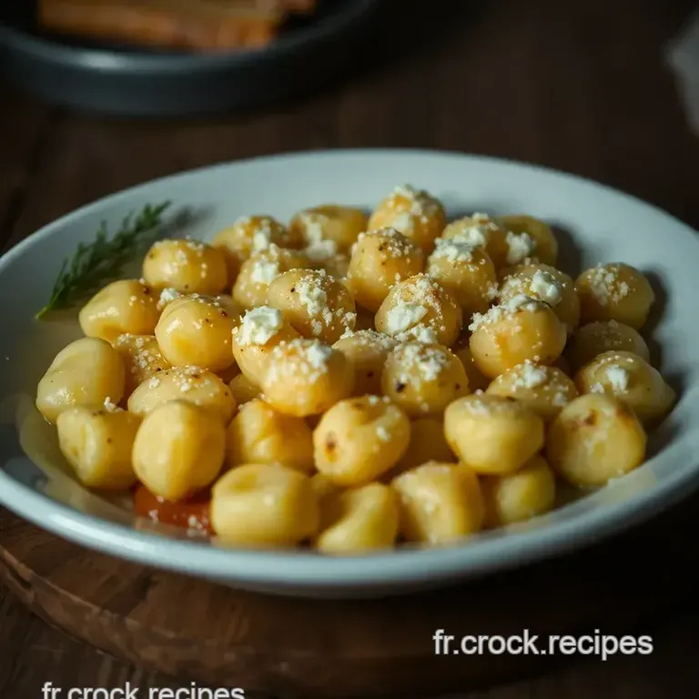 Gnocchi Au Four : Gnocchis R&ocirc;tis Au Fromage Cr&eacute;meux presentation